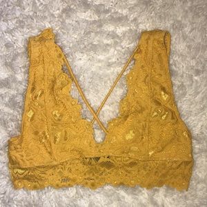 Mustard Ambiance lace bralette!
